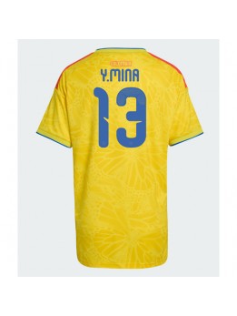 Ženski Nogometna dresi replika Kolumbija Yerry Mina #13 Domači SP 2026 Kratek rokav